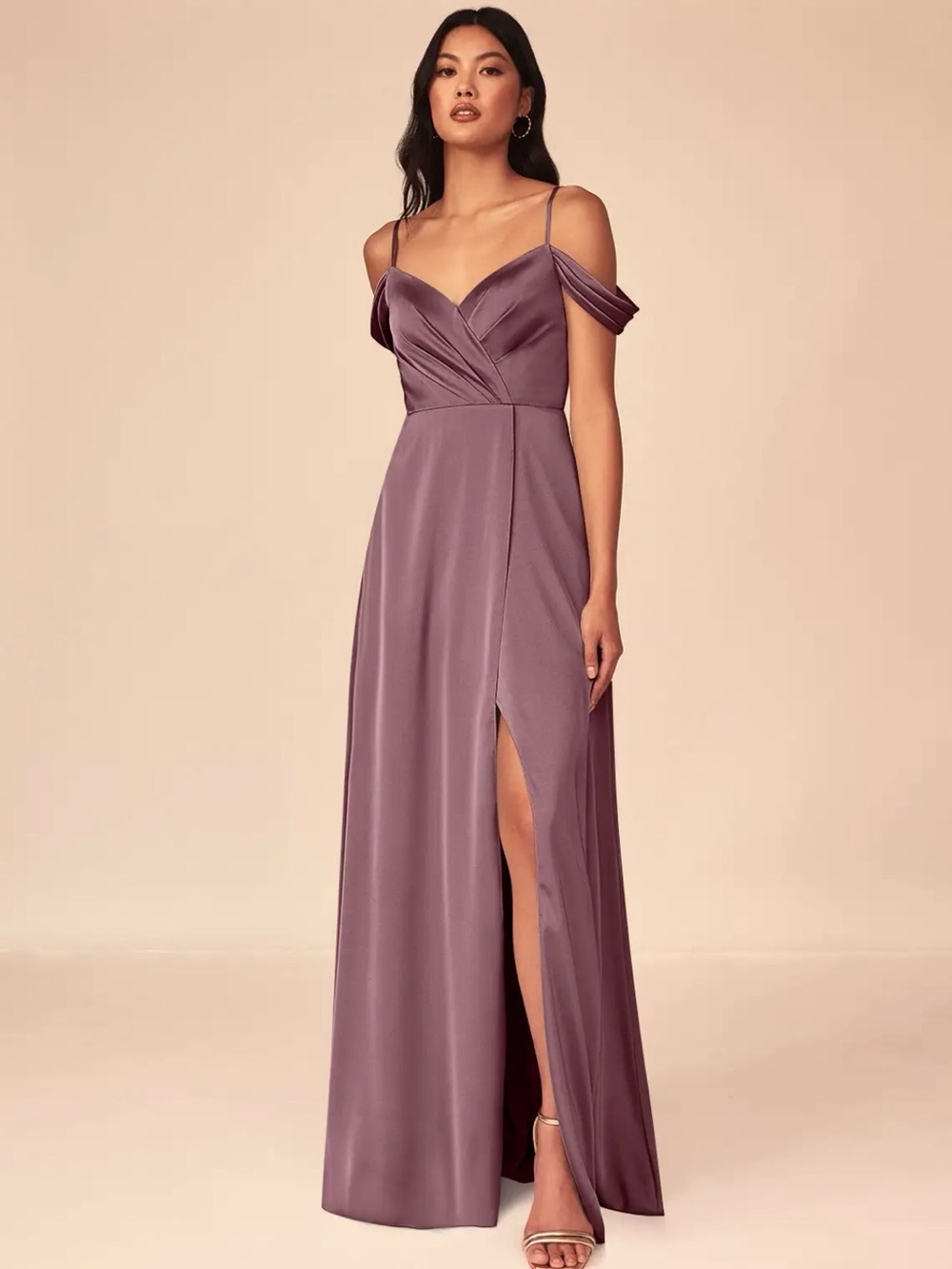 Azazie Ocean Stretch Satin Dress
Dress Color: Amethyst